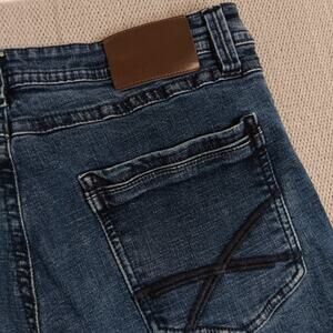 T.K. Axel Vintage Hartford Jeans Mens 36X30 Blue Fade Slim Straight Street Y2K